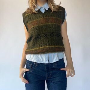 Vintage Sweater Vest Retro Lord & Taylor Medium
